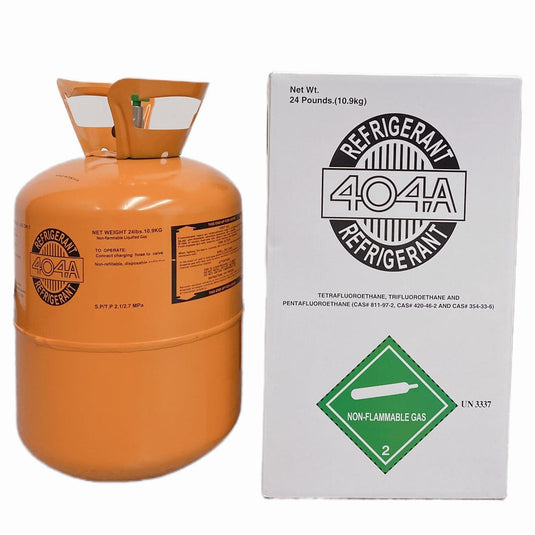 24 lb R404A refrigerant gas product image for commercial cooling
