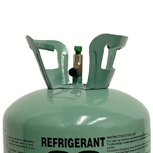 R22 refrigerant cylinder detail image for HVAC buyers