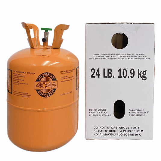 R404A refrigerant cylinder image for commercial refrigeration buyers