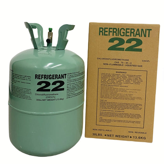 R22 refrigerant cylinder image for older air conditioning systems