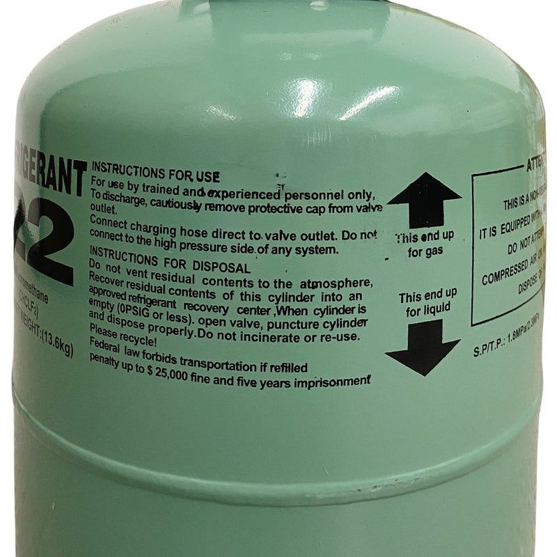 Load image into Gallery viewer, 30 lb R22 refrigerant gas product image for cooling service
