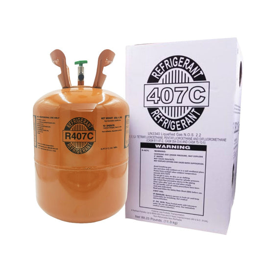 R407C refrigerant product detail image for HVAC replacement applications