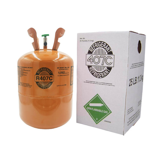 R407C refrigerant cylinder detail image for AC service buyers