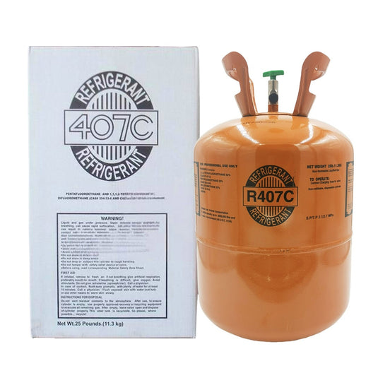 25 lb R407C refrigerant gas product image for cooling systems