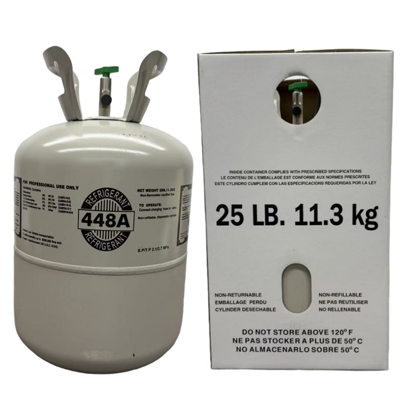 Load image into Gallery viewer, 25 lb R448A refrigerant gas product image for commercial cooling
