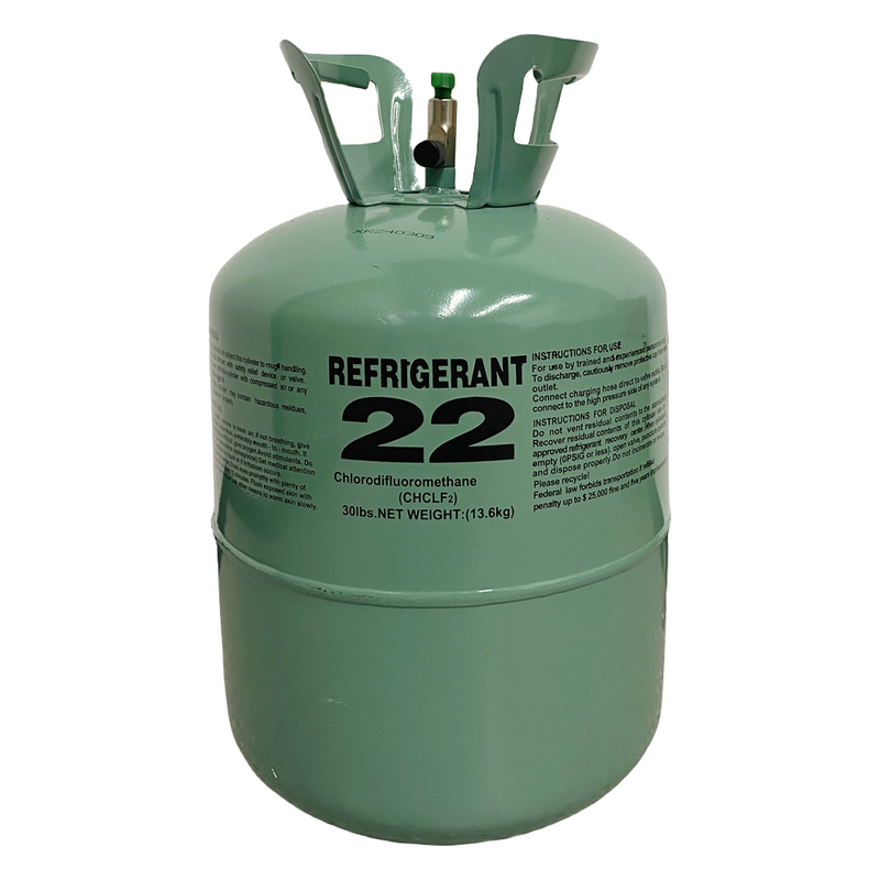 Load image into Gallery viewer, 30 lb R22 refrigerant cylinder product image for HVAC systems
