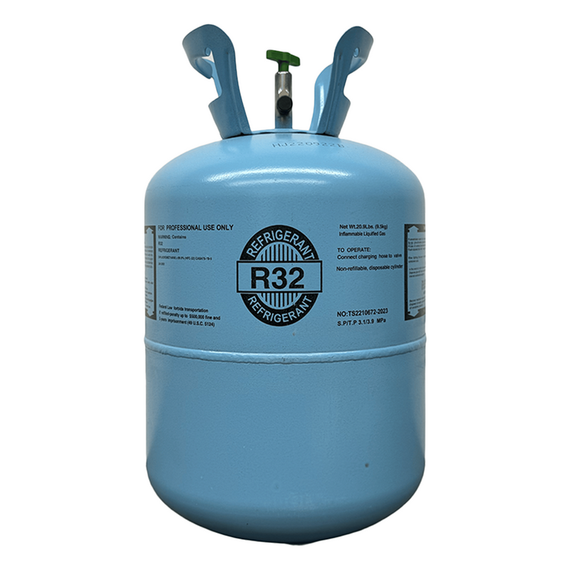 Load image into Gallery viewer, 20.9 lb R32 refrigerant cylinder product image for HVAC systems
