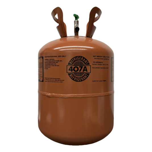 25 lb R407A refrigerant cylinder product image for R22 retrofit systems