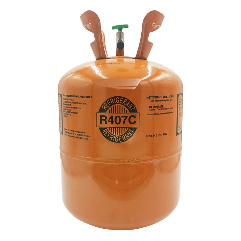 Load image into Gallery viewer, 25 lb R407C refrigerant cylinder product image for R22 replacement systems

